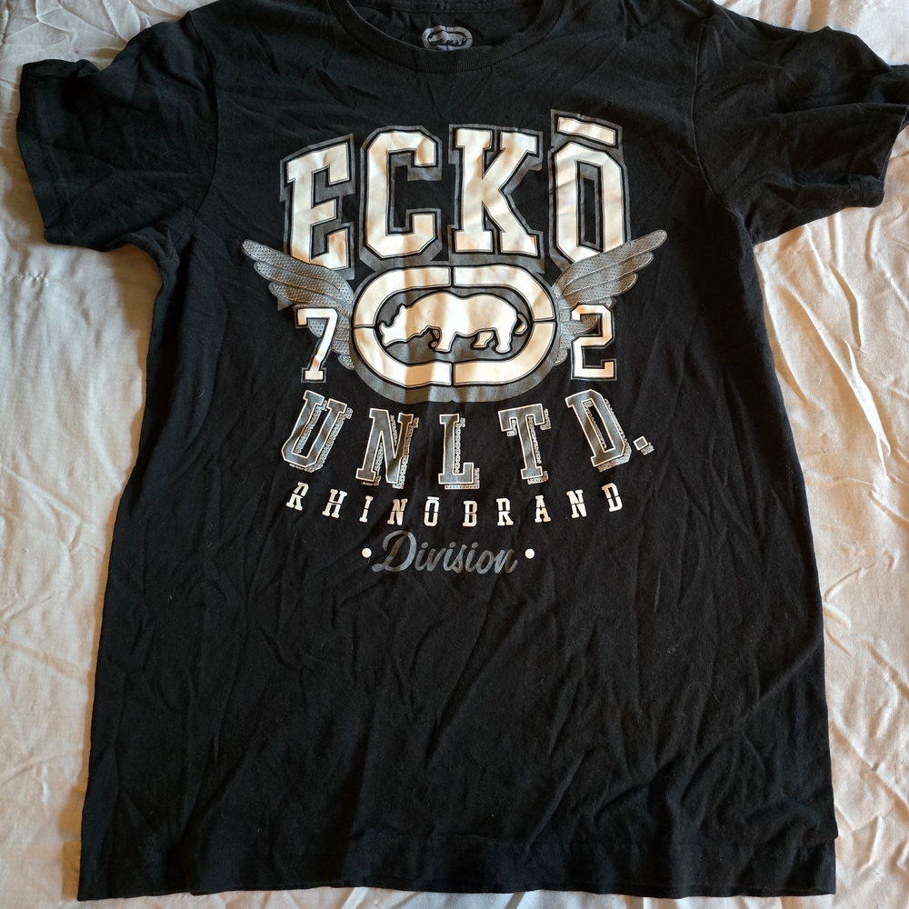 Ecko Unlimited Black and White Graphic Tee